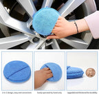 Microfiber Wax applicator pad,car Wax applicator pad with Finger Pocket Wax, Foam applicator Pads for car Detail,Buffing Polishing Foam Pads for Car Cleaning and Fine Polishing (5 inch,6 Pack)
