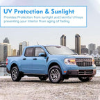 Windshield Sun Shade Fit 2026 2025 2024 2023 2022 Ford Maverick Hybrid, XL, XLT, Lariat Foldable Front Window Sunshade Accessories Truck Pickup Sun Visor UV Protector Heat Shield Window Cover