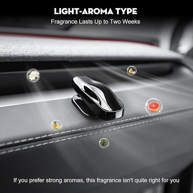 Funny Car Decors Spinner for Tesla Model Y/3/S/X Accessories 2017-2026, Car Air Freshener Ornament Air Fragrance Diffuser (with 3PCS Sticks Light Aroma Type)