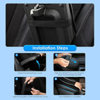 2019-2025 2026 XC40 Center Console Cover for Volvo XC40 (Core/Plus/Ultra/Ultimate/Momentum/R-Design/Inscription), Waterproof&Comfy Lether Armrest Cover 2023 2024 2025 XC40 Accessories (Black)