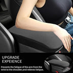 Upgrade Car Console Armrest Pad,Car Armrest Cushion with Comfortable Memory Foam,Premium Material Car Armrest Cover,Universal Car Center Console Pillow,Car Accessories(Black1)