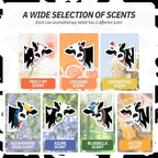 7 Pcs Cow Print Car Air Fresheners for Women – Cute Hanging Car Accessories for Rear View Mirror, Car Interior Decorations with Assorted Scents, Long-Lasting Automotive Accessories for SUVs, Trucks