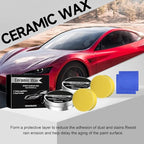 Ceramic Wax Cream, Strong Protection Car Coating Polishing Wax, Auto Car Scratch Repair Remover Paste, Paint Care Lasting Protection Waxes with Sponge(2Pcs)