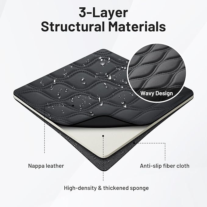 Autorder Center Console Cover for Kia Sportage 2023-2026 Accessories Armrest Cushion Cover Nappa Leather Middle Console Covers Sportage Console Cushion Pad Anti-Scratch
