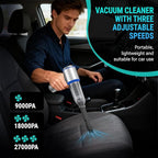 Mini Vacuum Cleaner, 2 in 1 27000PA Brushless Car Vacuum Air Duster 9000mAh Battery Air Blower Wireless Handheld Vacuum for Car,Office and Home