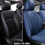 Coverado Seat Covers, Car Seat Covers Front Seats, Blue Car Seat Cover, Waterproof Car Seat Covers, Car Seat Cushion, Front Car Seat Covers Leatherette Car Seat Protector Universal Fit Most Cars