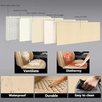 Full Coverage Leather Car Seat Covers Full Set,Waterproof Seat Covers for Cars,SUVs Trucks, Car Seat Cushion,Car Seat Protector with 5 Seats (Beige, Full Set(Front and Rear-5 Seats))