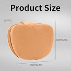 Car Headrest Pillow for Driving, Dual-Sided Leather Design Neck Pillow, Breathable Softness Neck Support, Universal Fit Head Rest Travel Pillow, Palomino Brown, 2 Pack