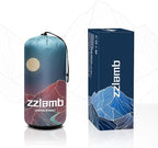 zzlamb Camping Blanket for Cold Weather,Outdoor Puffy Blanket Portable Down Alternative,Windproof Warm Cloak with Snaps,Cozy Quilt Backpacking Picnic RV Travel Plane Car Hammock Beach Climbing