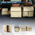 Deluxe Trunk and Backseat Organizer for Medium or large size SUVs & RVs, Detachable Storage Modules with Built-in Cooler, Patent Pending