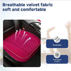 West Llama Front Car Seat Cover Protector, Comfortable Velvet Bottom Seat Cover Fits 95% of Vehicles,Cars,SUVs,Sedans,21.26 × 20.86 Inch(2PC-Pink)
