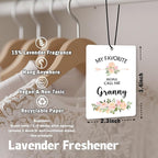 Granny Grandma Gifts Car Air Freshener Hanging 3 Pack, My Favorite People Call Me Car Accessories Gifts for Grandma Christmas Women,Rustic Floral Scent Card Lavender for Closet Bathroom Decor