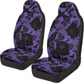 Halloween Crow Car Seat Covers Breathable Front Seat Cover Soft Anti-Slip Back Fabric Auto Interior Accessories All-Season Protection Universal Vehicle Accessories