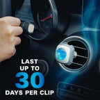 Air Jungles Car Air Fresheners Clip 6 Ct, Variety Pack Vent Clips, 4ml Each, Long Lasting Up to 180 Days Refresher Odor Eliminator, Multi Scent Ideal Gift for New Car Owner