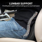 Car Seat Cushion - Memory Foam Car Seat Pad - Sciatica & Lower Back Pain Relief - Car Seat Cushions for Driving - Road Trip Essentials for Drivers(Classic Black)