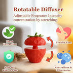Banami Strawberry Air Freshener Gel, Decorative Odor Eliminator for Home, Car, RV, Bathroom, Pet Areas (Red Strawberry)