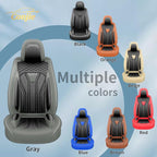 Fit Murano Car Seat Covers Compatible with Nissan Murano 2004-2025 2026 - Full Set Premium Leather， Waterproof Breathable， All-Weather Seat Cushion Protecto&Airbag Compatible （Gray & Black
