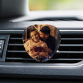 Custom Crystals Car Air Vent Clip with Photo Personalized Picture Car Air Freshener Clips Interior Car Accessories Decoration for Men Women