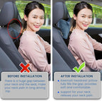 Inflatable Car Neck Pillow Driving , Blow Up Car Headrest Pillow for Car, Inflatable Travel Pillow for Camping, Neck Support for Office Chair - Adjustable Softness