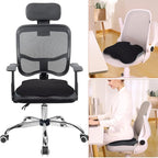 Car Seat Cushion, Comfort Memory Foam Car Cushions for Driving, Seat Cushion for Car Seat Driver with Wedge Design & Raised Back to Broaden Vision, Provides Comfort for Car, Truck, Office Chair
