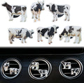Black and White Cows Car Vent Clip,Car Air Fresheners Vent Clips Cute Car Vent Decorations,Bling Car Diffuser Car Interior Decoration Charm Car Vent Interior Accessories (6 Pcs Black and White)