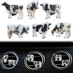 Black and White Cows Car Vent Clip,Car Air Fresheners Vent Clips Cute Car Vent Decorations,Bling Car Diffuser Car Interior Decoration Charm Car Vent Interior Accessories (6 Pcs Black and White)