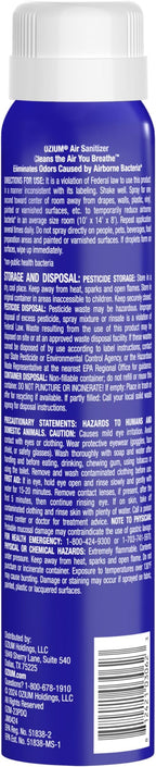 Ozium 3.5 Oz. Air Sanitizer & Odor Eliminator for Homes, Cars, Offices and More, Vanilla Scent, 4 Pack