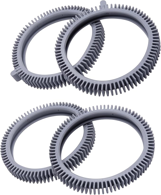 ATIE Pool Cleaner Front Tire PVXS11PK2-207 and Rear Tire PVXS16PK2-207 Combo Kit Fits Phoenix 4X PES42CSTX and AquaNaut 400, 450 Pool Cleaners (Pack of 2 Each)