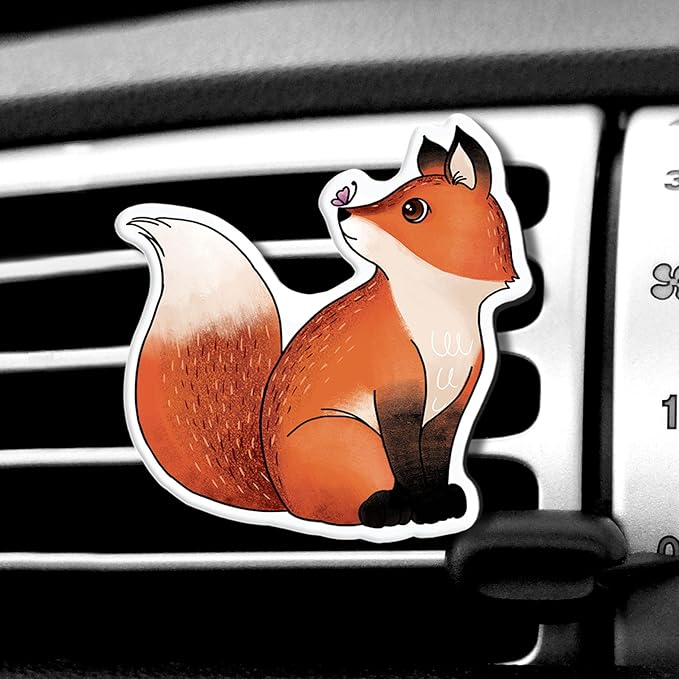 WIRESTER Fresh Scented Car Air Freshener Vent Clip, Decorative Accessories, Interior Decoration for Cars - Cow Cute, Fish, Baby Horse, Flower, Heart