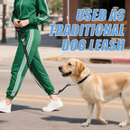 Headrest Dog Car Safety Seat Belt-Easy to Use, Dog Seat Belt with Military-Grade, Seatbelt Adjustable - Car Leash with Elastic Bungee & Reflective Safety Tether(Black)