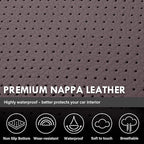 Coverado Chevy Silverado Seat Covers, Faux Leather Seat Covers Fit for Chevy Silverado GMC Sierra 2007-2026 1500, 2015-2026 2500HD 3500HD Crew Double Extended Cab (Front,Brown)