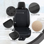 ZONETECH Cooling Car Seat Cushion - Black Automotive Adjustable Temperature Comfortable Cooling Car Seat Cover (1 Pack)