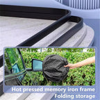 Foldable Sun Shade for Car Windshield Sunshade with Memory Steel Ring (Iridescent, M（55 * 27.5Inch)