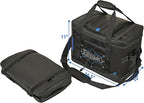ZEEMO Large Collapsible Insulated Cooler Bag, 48 Cans Leakproof Soft-Sided Portable Cooler for Camping, Travel, Picnic, Beach, Backyard, Parties, Black