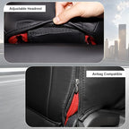 for Ford Mustang Seat Cover Custom Fit Hardtop Coupe 2015-2026 Leather Car Seat Covers Full Set (M-Black)