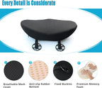 Car Seat Cushion for Driving - Comfort Memory Foam for Car Driver Seat- Back Support, Pain Relief - for Car Travel, Long Trips (Black)