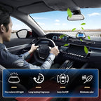 Kwak's Smart Car Air Freshener for Vehicle Dashboard, Automatic Automotive Aromatherapy Diffusers for Adjustable Intensity with 2 Essential Oil Refills
