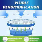 Moisture Absorbers, 24 Pack, Compact Dehumidifier for Closet, Efficient Humidity Absorber Boxes, Moisture Absorber for Closet, Odor Eliminator with Fragrance Free, Blue, 6.4oz, 300ml