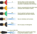 PWACCS Pressure Washer Accessories Kit – 16 Inch Power Washer Replacement Wand with 5 Spray Tips and Turbo Nozzle – Compatible with Ryobi, Portland, Husky Black