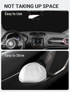 Proadsy 2026 Upgrade Front Windshield Sun Shade Foldable Sunshade Protector Custom Fit 2015-2023 Jeep Renegade SUV, Sport, Latitude, Limited, Trailhawk, Altitude Winter Accessories