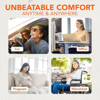 Car Seat Cushion, Comfort Memory Foam Car Cushions for Driving (Gray)