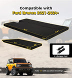 Xprite Upgraded Bronco Mattress Kit - 3" Thick Premium Foam Bed Pad & Leveling Pad, Foldable Portable Trunk Sleeping Platform Compatible with 2021-2026 Ford Bronco 4-Door Camping & Overlanding
