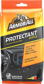 Armor All Car Protectant Wipes, Interior Car Wipes with UV Protection Against Cracking and Fading, 60 Wipes