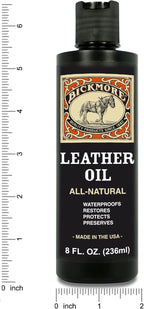 Bickmore Leather Oil Leather Conditioner 8oz | Waterproofs, Protects, and Restores Boots, Jackets, Auto, Furniture, and All Leather Goods | Made in The USA