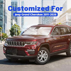 Car Windshield Sun Shade for Jeep Grand Cherokee 2011-2026 –[Reflective Coated Fabric] Sunshade Umbrella for Front Window, Car Shades Sun Visor Keep Car Cool and Protects Interior, 1:1 Exact Fit