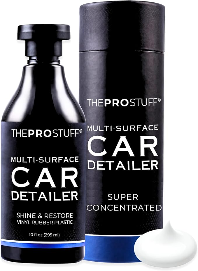 The Pro Stuff® Car Plastic Restorer Black | Restore Faded Plastic to Factory Finish | Easy Apply, Long Lasting, No-Residue Formula | Professional Back to Black Trim Restorer