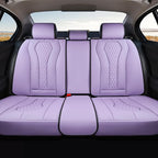Coverado Purple Car Seat Covers, Back Car Seat Cover, Leather Seat Cover, 3-Pieces Car Seat Cushion, Luxury Seat Cover Seat Protector Universal Fit Most Cars Trucks SUV