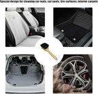 Car Carpet Cleaning Brush, 8.5-Inch Tire Cleaner Scrub Brushes with Stiff Bristles, Wheel Hub Scrub Brush Exterior Washing Supplies for Sedan SUV Truck, Car Accessories (Khaki)