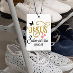 Inspirational Spanish Christian Car Air Freshener 4 Pcs, Encouragement Spanish Bible Verse Hanging Air Freshener for Cars Closet Drawer Books, Christian Religious Car Accessories for Women Kids