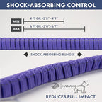 Spark Paws Handsfree Dog Leash – Shock Absorbing Waist Bungee Lead for Running, Car Seatbelt Clip & Poop Bag Set, Heavy Duty Tactical Lead for Medium, Large & X-Large Breeds - 90s Retro